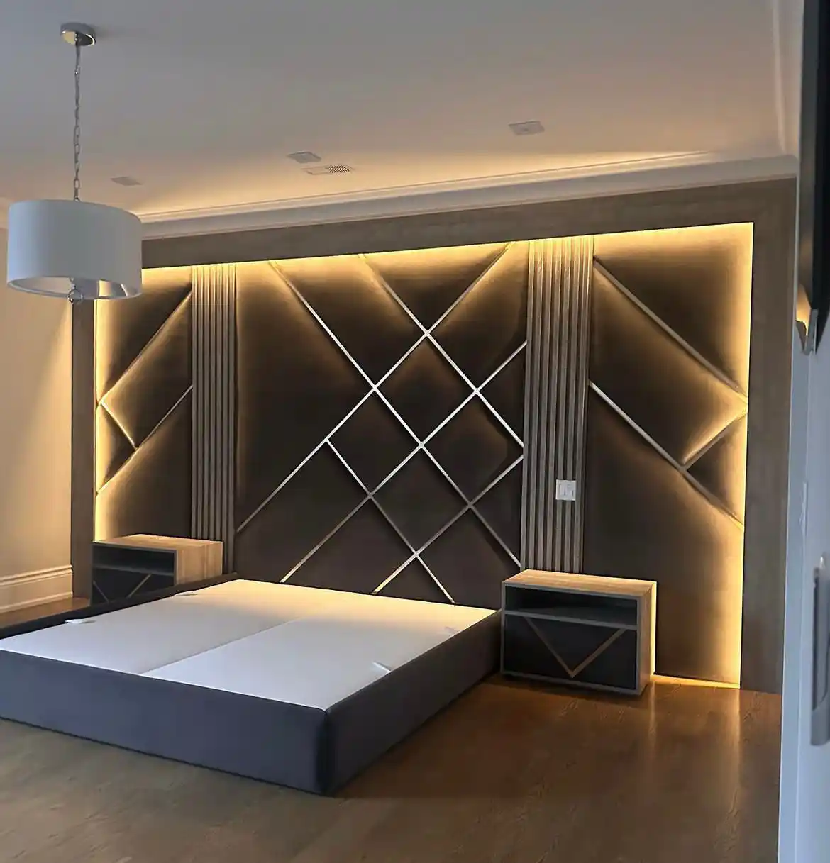 Cozy bedroom flooring