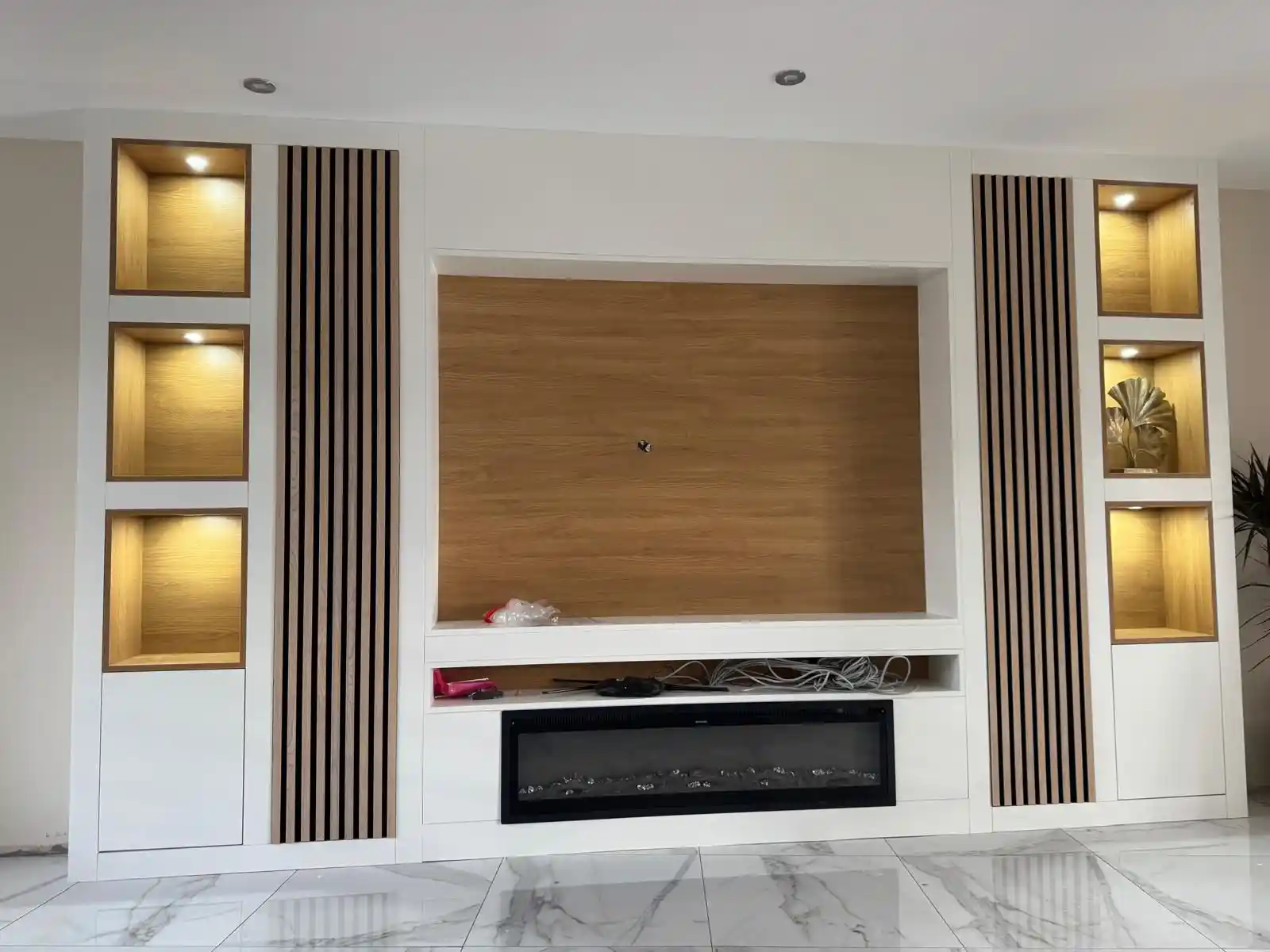 Custom TV wall design