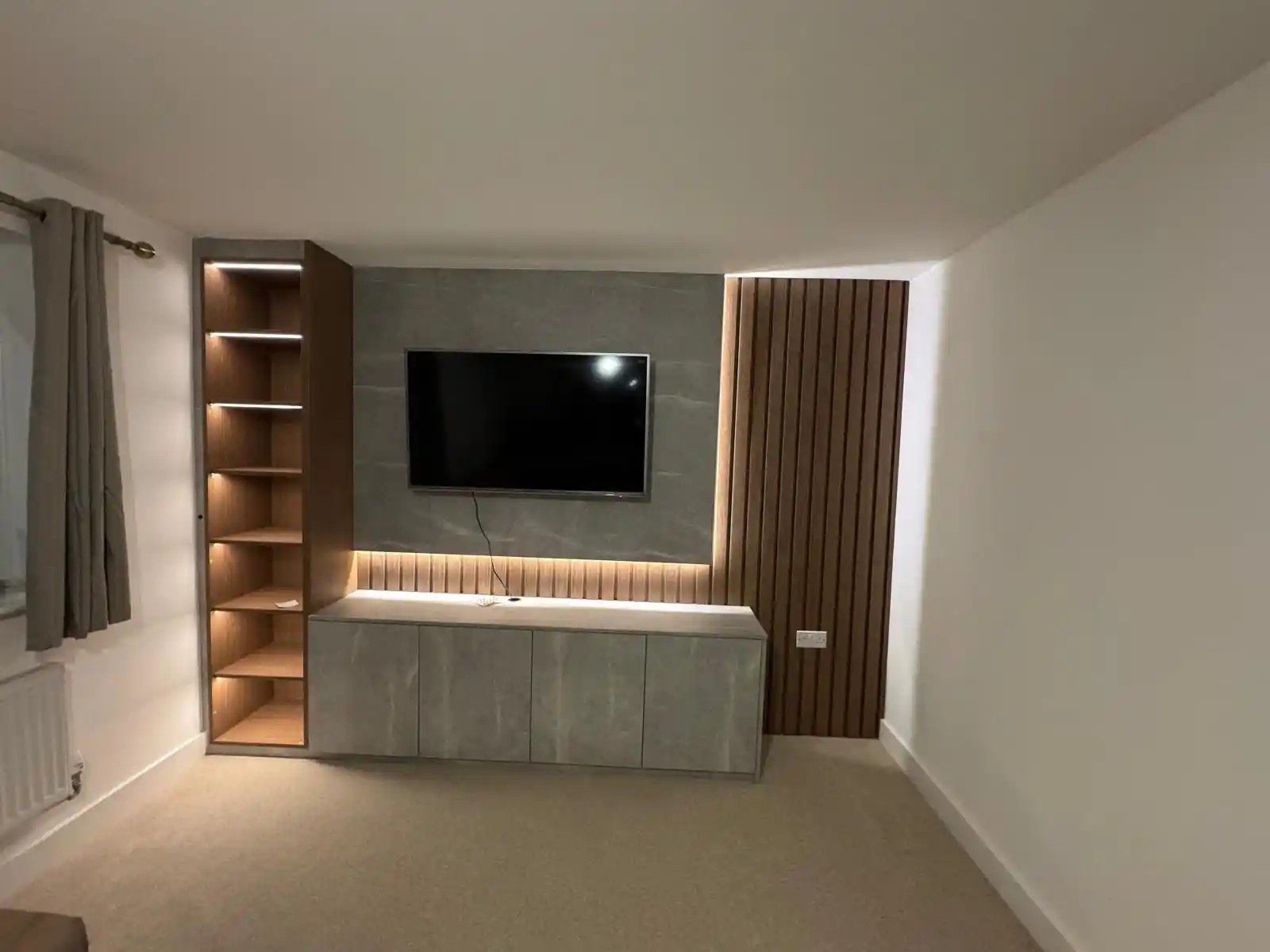 Designer TV wall