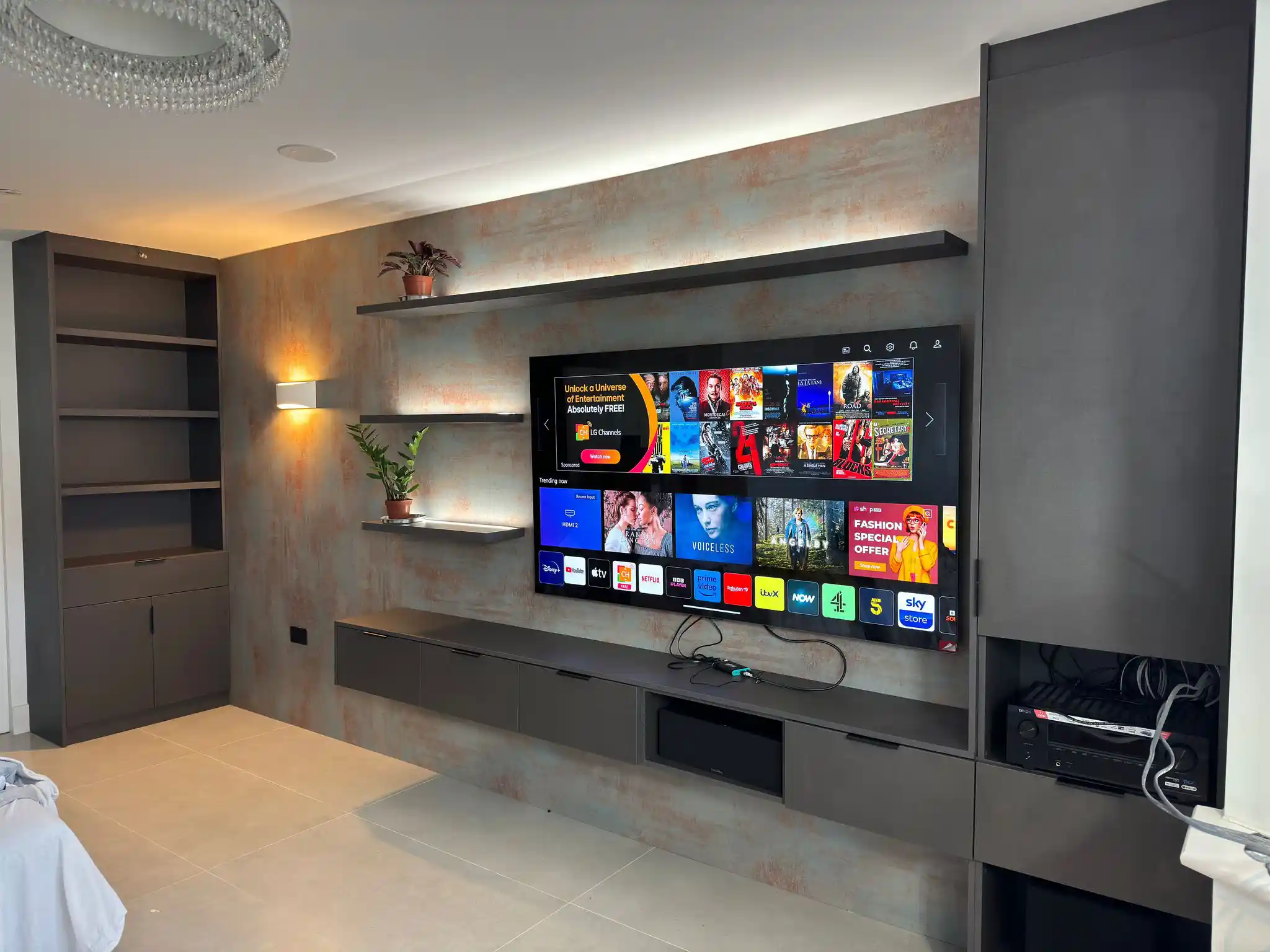 Luxury TV wall design