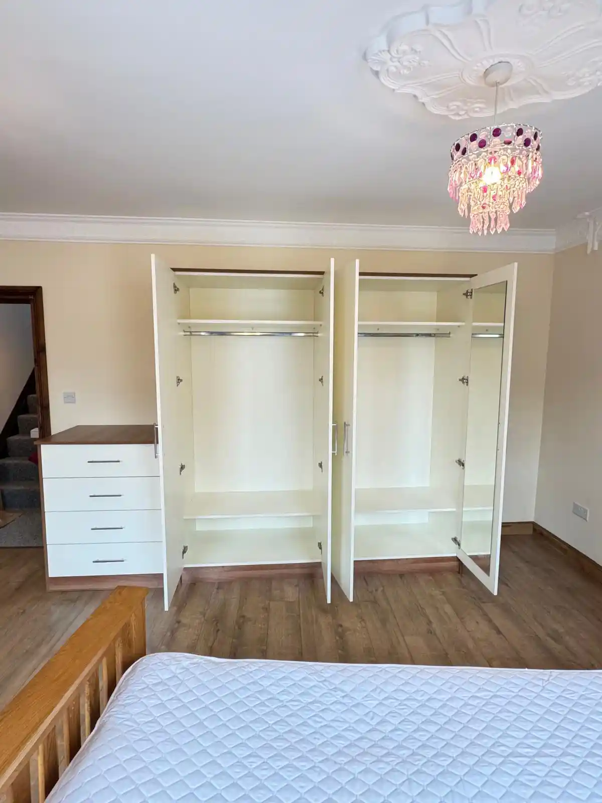 Minimalist grey wardrobe