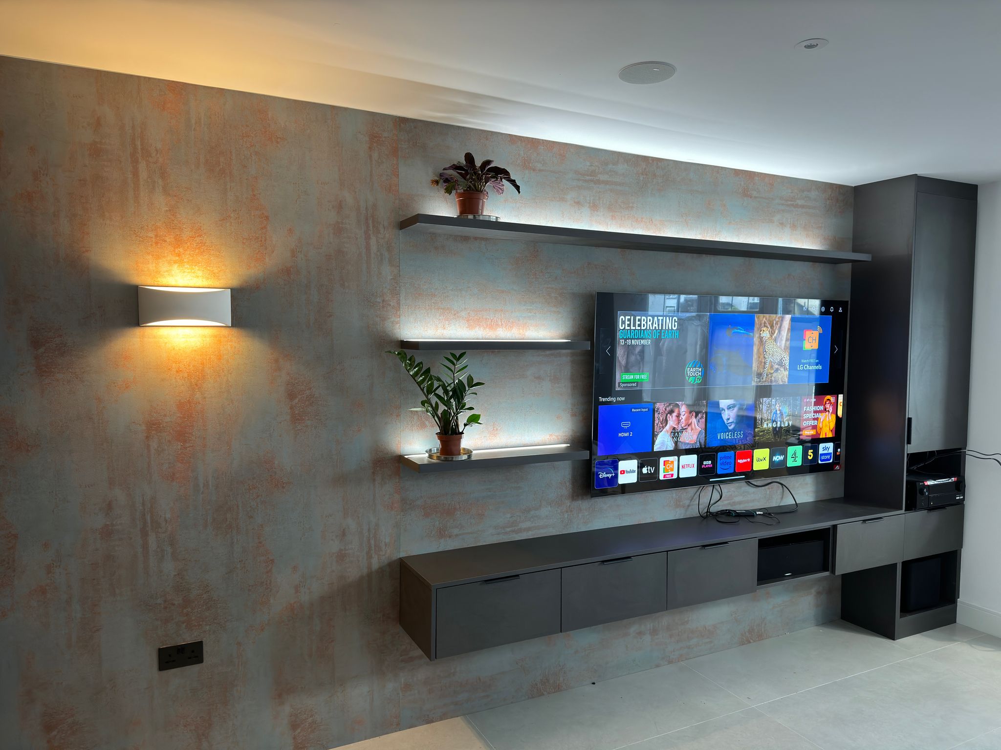 Beautiful media wall project