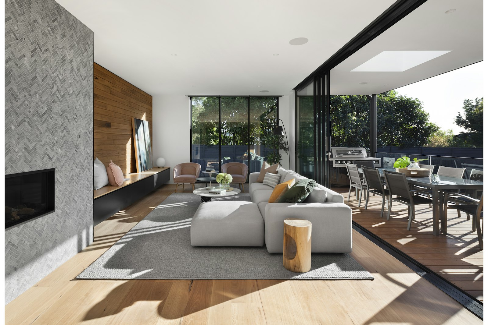 Open-plan kitchen extension